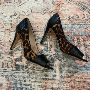 Leopard Leather Heels